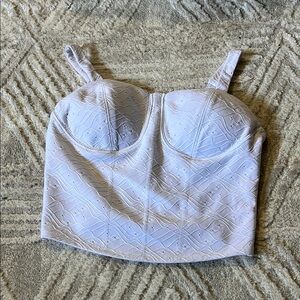 White Bustier Top